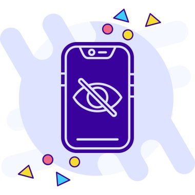 Geri dönüşüm simgesine sahip akıllı telefon beyaz arkaplanda izole edildi. Oklu telefon. Geri dönüşüm simgesi. Renkli taslak konsepti. vektör