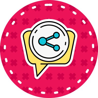 Casino Chip simgesinin vektör illüstrasyonu