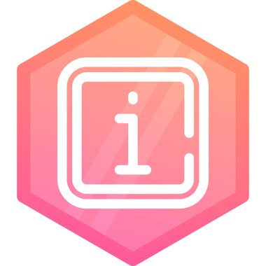 Bir harf simgesinin vektör illüstrasyonu