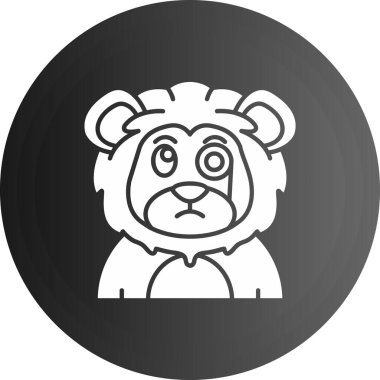 Moda tarzı izole edilmiş arkaplanda ayı simgesi