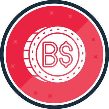 Sikke vektör simgesi modern illüstrasyon