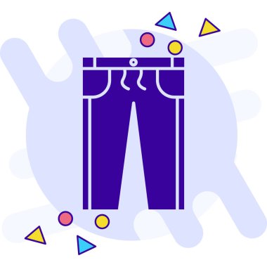 pantolon simgesi vektör illüstrasyonu