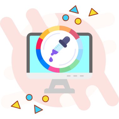 bilgisayar simgesi vektör illüstrasyonu