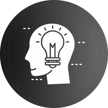 Fikir Simgesi Özet Arka Grubunda İzole Edildi