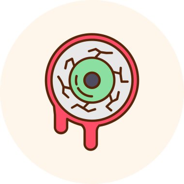 Göz simgesi vektör illüstrasyonu