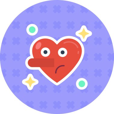 Kalp simgesinin vektör illüstrasyonu