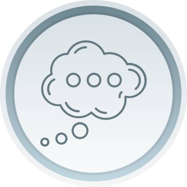 Bulut simgesi vektör illüstrasyonu