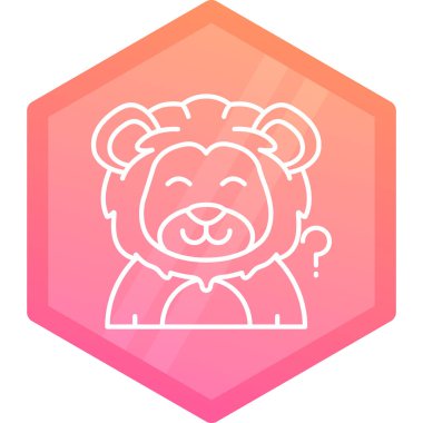 Basit vektör simgesi, ayı illüstrasyonu