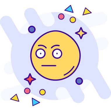 emoji yüz simgesi tasarım vektörü