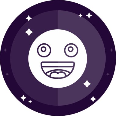 uzay yıldızları simge vektör illüstrasyonu