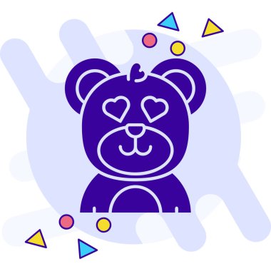 çizgi bebek oyuncağı simgesi beyaz arkaplanda izole edildi. Renkli taslak konsepti. vektör