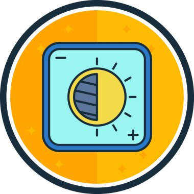 Tek bir izole simgenin vektör illüstrasyonu