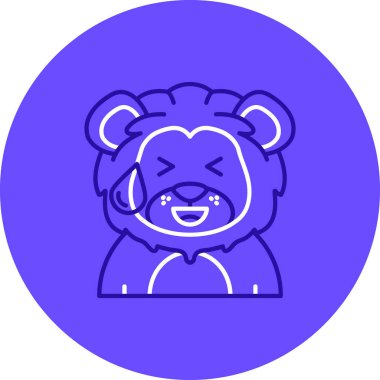 vektör emoji simgesi çizimi