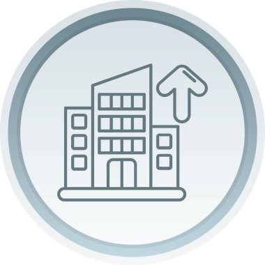 Modern yapı simgesinin vektör illüstrasyonu