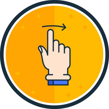 el simgesi, vektör illüstrasyonu