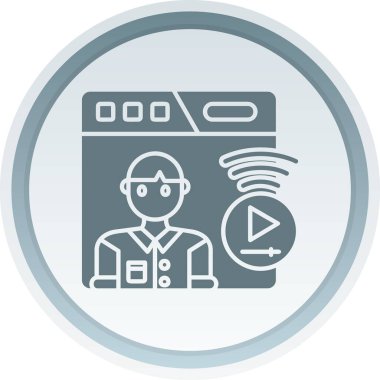 Bir insan simgesinin vektör illüstrasyonu