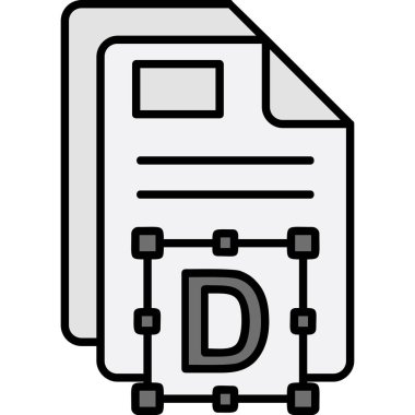 Dosya. Web simgesi basit illüstrasyon