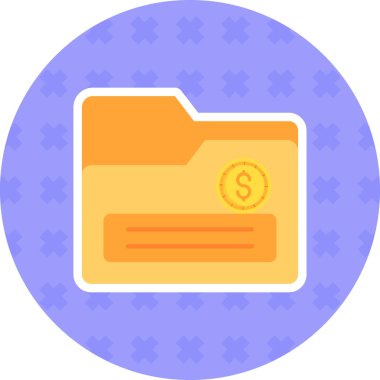 Dolar. Web simgesi basit illüstrasyon