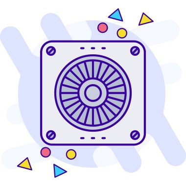 fan simgesi vektör illüstrasyonu