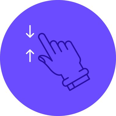 Dokunma simgesinin vektör illüstrasyonu