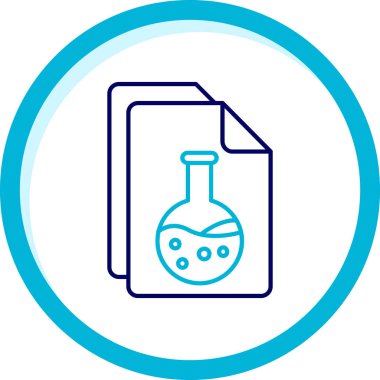 Kimyasal laboratuvar simgesinin vektör çizimi