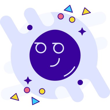 Mutlu yüz simgesi - taslak biçimi