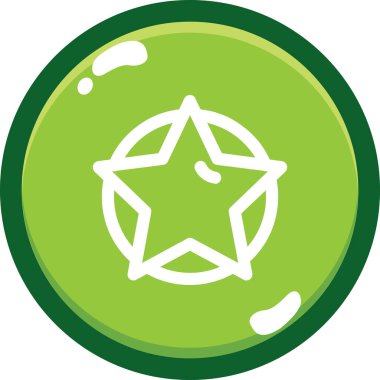 Rozet simge vektör çizim