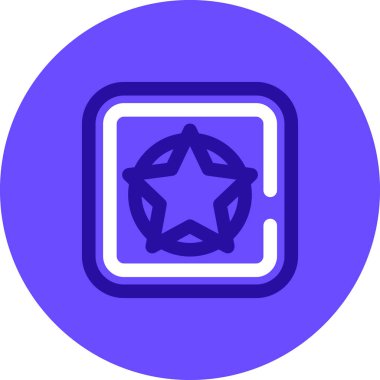 Yıldız. Web simgesi basit illüstrasyon