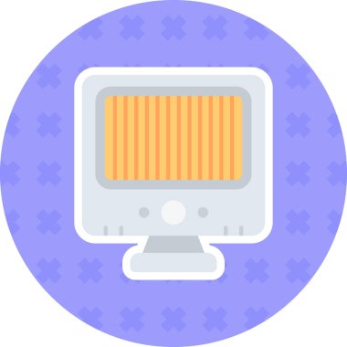 Bilgisayar. Web simgesi vektör illüstrasyonu