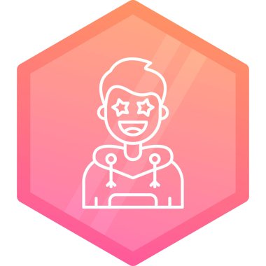 Bir kadın simgesinin vektör illüstrasyonu