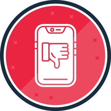 başparmak aşağı simgesi, vektör illüstrasyon tasarımı