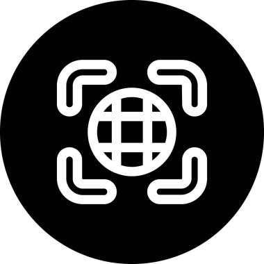 seo modern simgesinin vektör illüstrasyonu