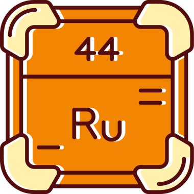 Periyodik tablonun kimyasal elementinin vektör çizimi.