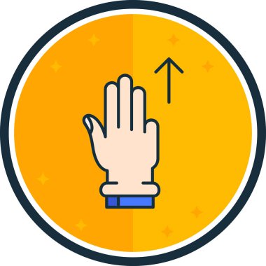 el simgesi, vektör illüstrasyonu