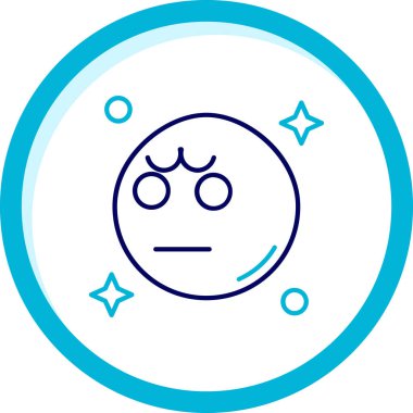 Üzgün surat. Web simgesi