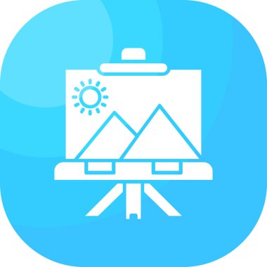 Doğanın ve tatil simgelerinin vektör çizimi, doğa ve güneş sanatı