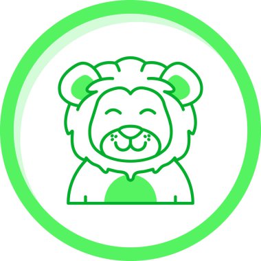 Ayı. Web simgesi basit illüstrasyon