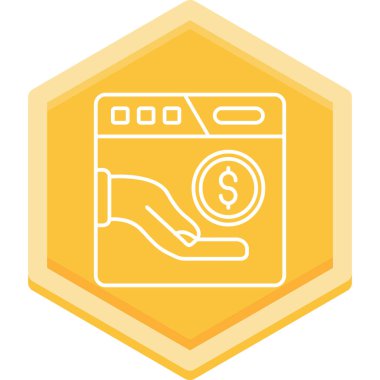 Tek bir izole simgenin vektör illüstrasyonu