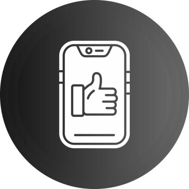 Modern akıllı telefonun vektör çizimi