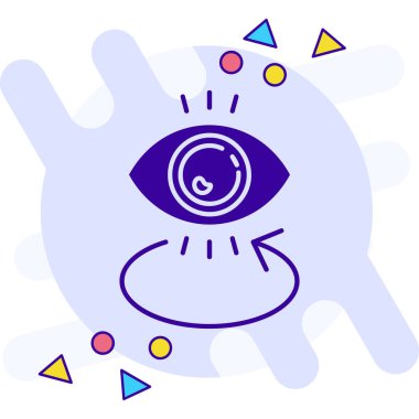 Göz simgesi vektör illüstrasyonu