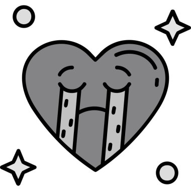 Bir kalbin vektör illüstrasyonu