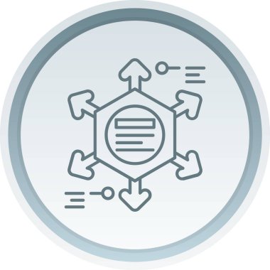 eşsiz ağ vektör çizgisi simgesi