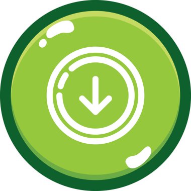 Dairesel bir simgenin vektör illüstrasyonu