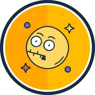 Ay. Web simgesi basit illüstrasyon