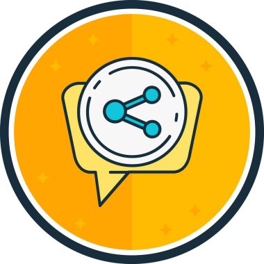 Sohbet simgesi vektör illüstrasyonu