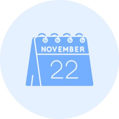 Kasım ayı takvimi, vektör illüstrasyonu