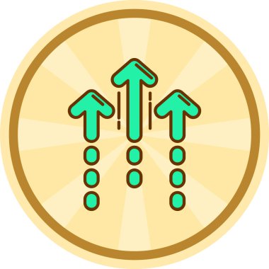 Ok. Web simgesi basit illüstrasyon