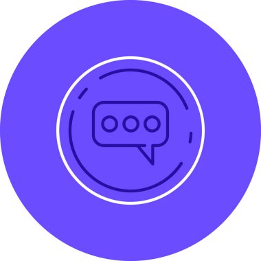 Vektör sohbet simgesi illüstrasyonu