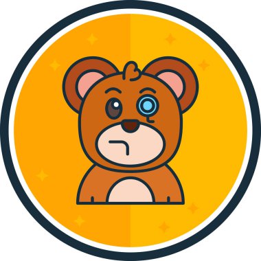 Oyuncak ayıyla sevimli bebek yüzlü