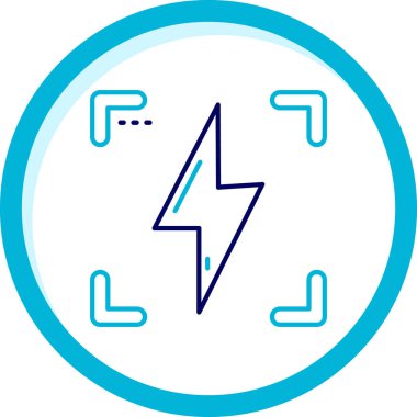 Elektrik güç simgesinin vektör illüstrasyonu